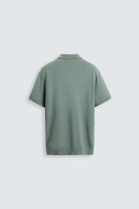 RIB KNIT POLO SHIRT - Image 8