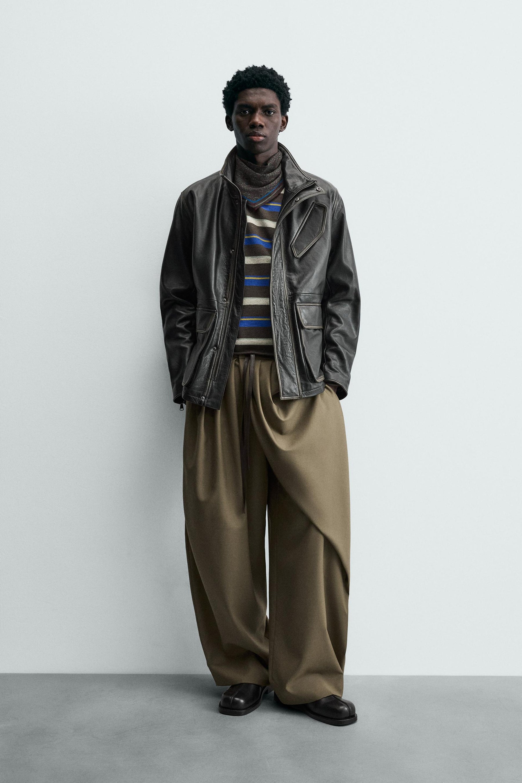 Pocket Leather Jacket