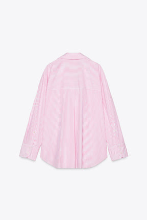 Striped Metallic Thread Shirt