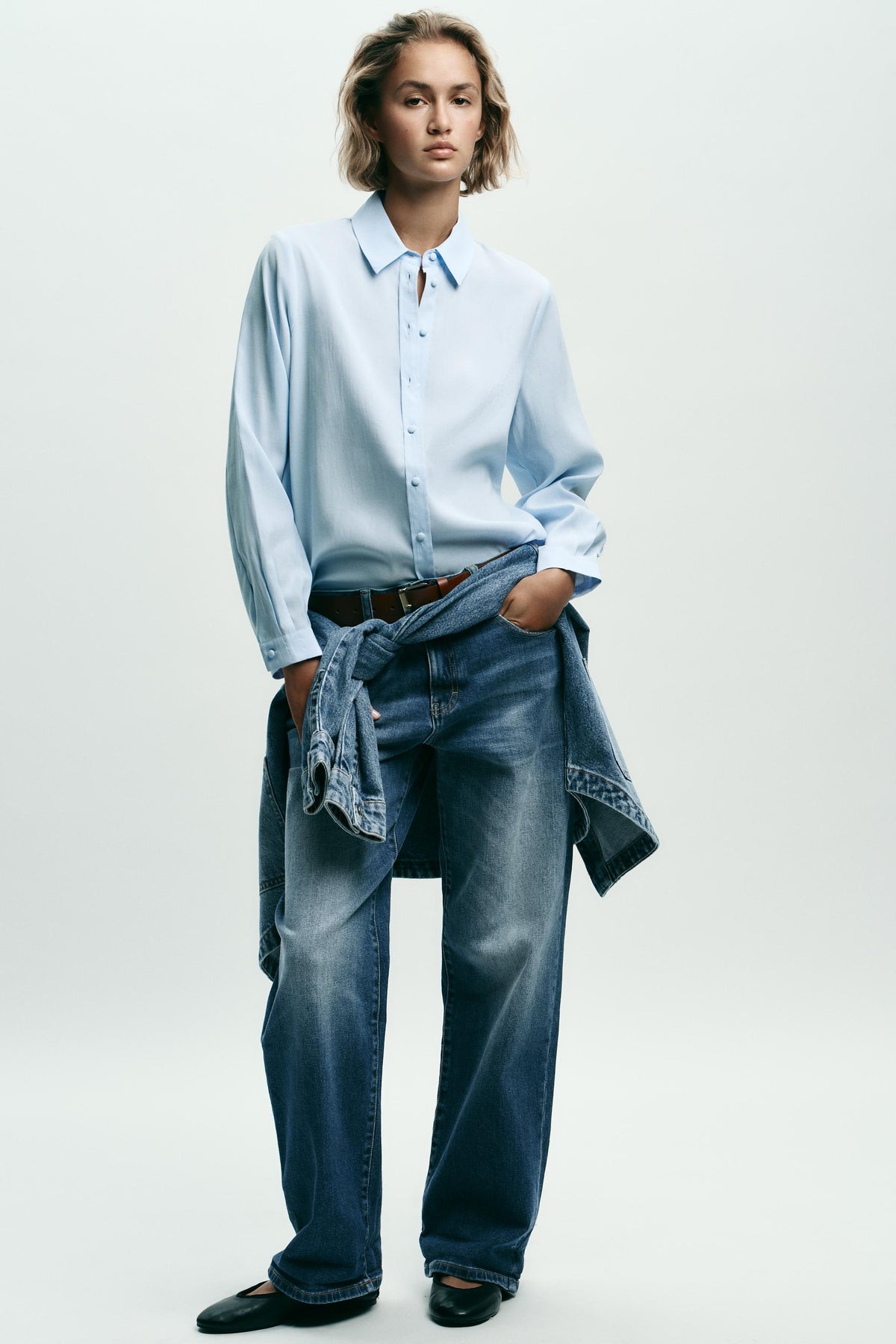 Soft-touch flowing shirt