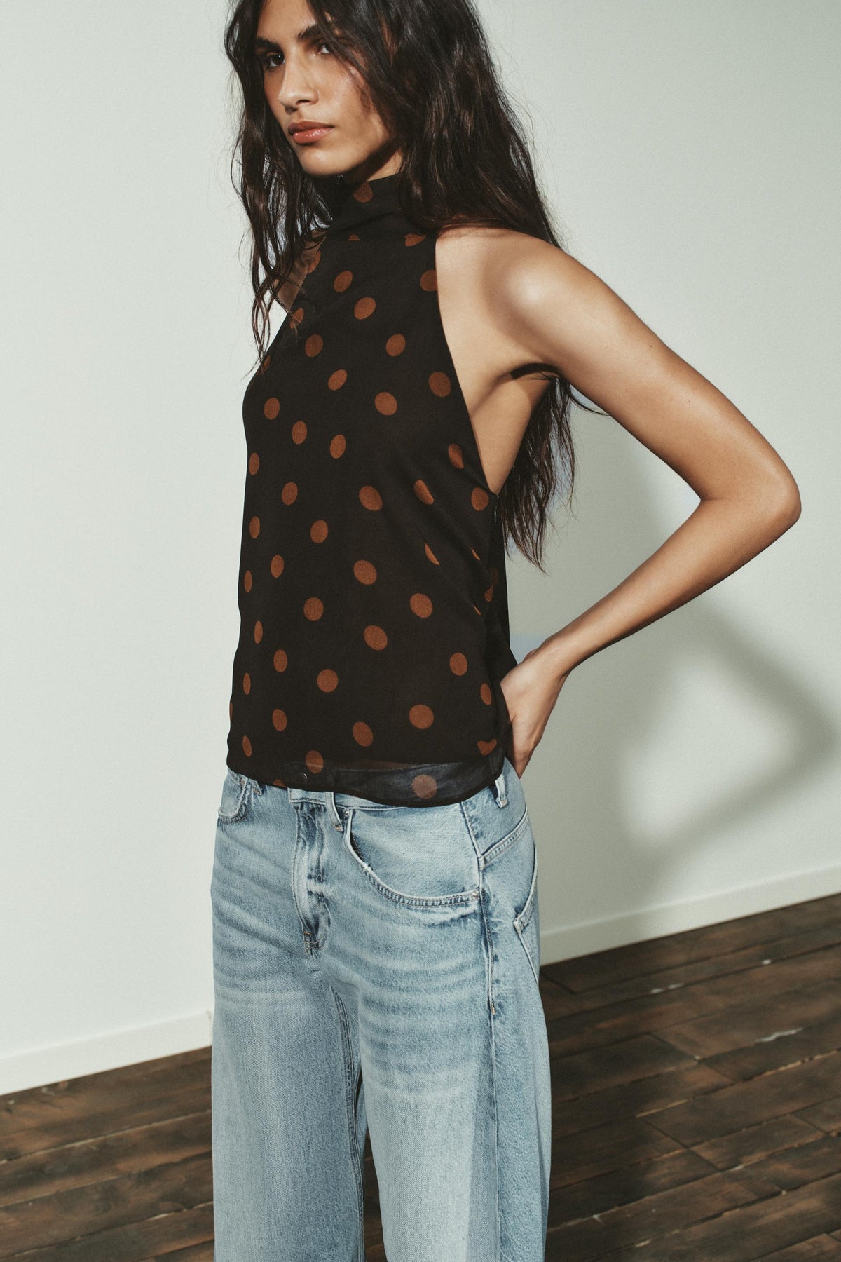 Polka Dot Halter Top