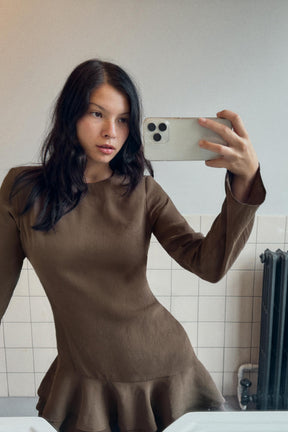 FLOWING SHORT DRESS WITH RUFFLES - Image 4