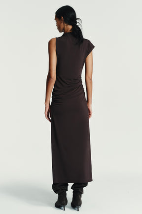 GATHERED MIDI DRESS - Image 7