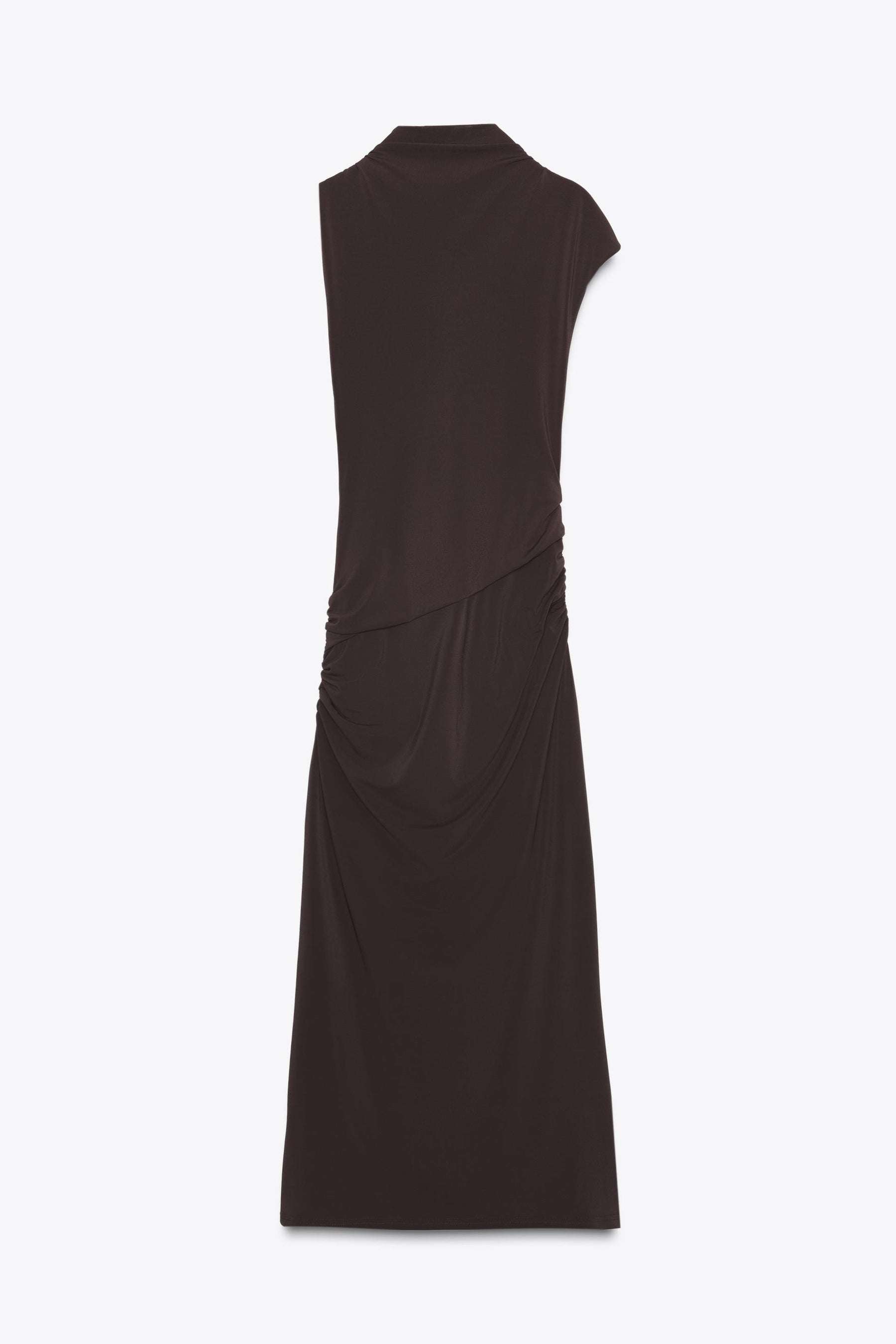 GATHERED MIDI DRESS - Image 8