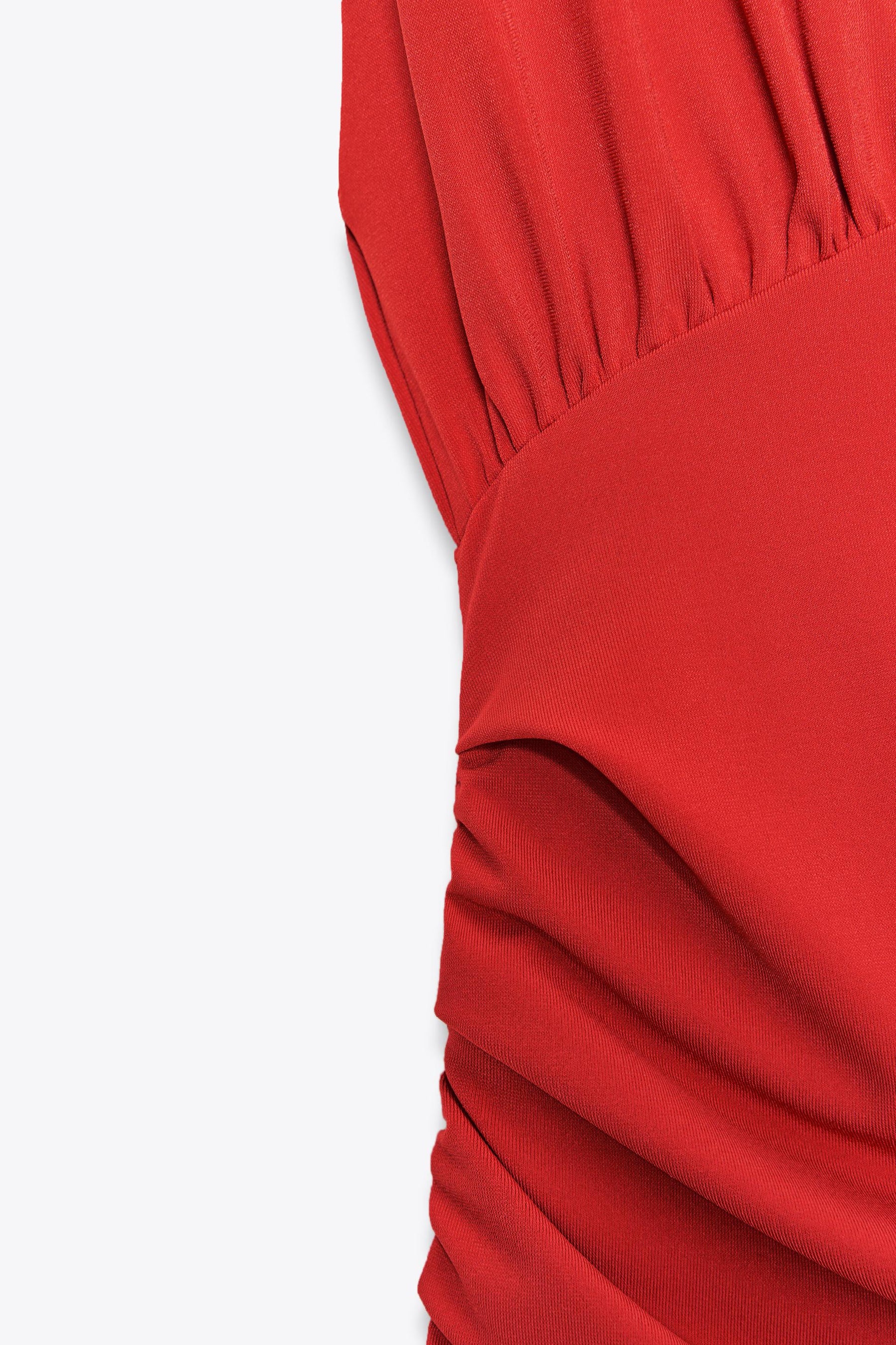 SHORT DRESS WITH SHOULDER PADS - Image 6