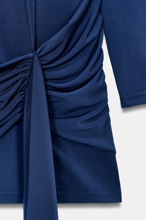 SHORT DRESS WITH SASH - Image 5