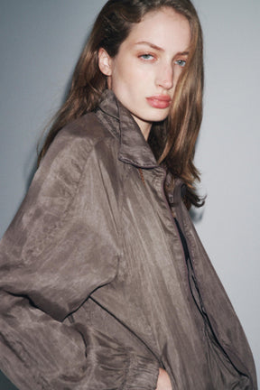 ZW COLLECTION FLOWY BOMBER JACKET - Image 4