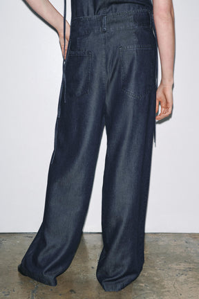 Crossover Denim Trousers