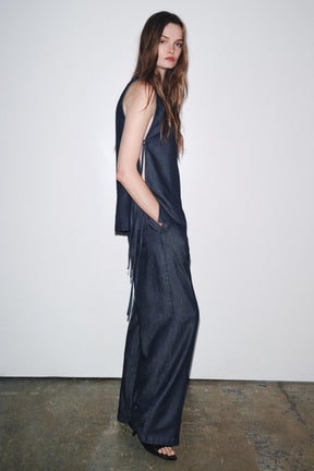 Crossover Denim Trousers