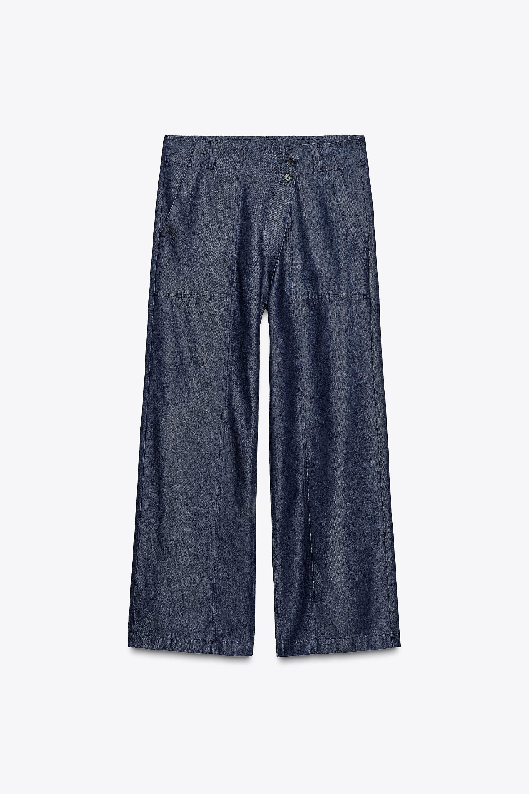 Crossover Denim Trousers