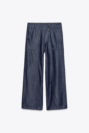 Crossover Denim Trousers