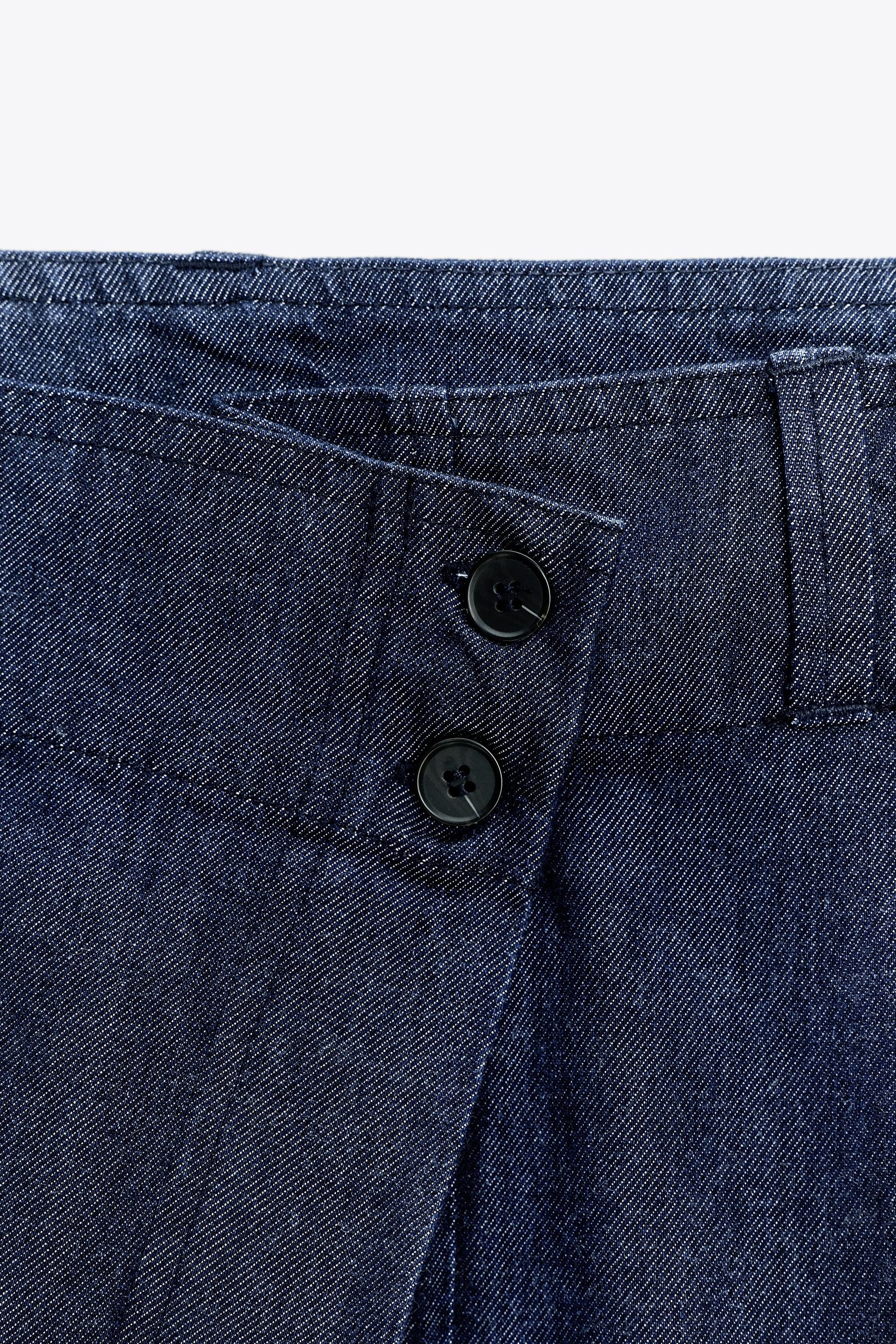 Crossover Denim Trousers