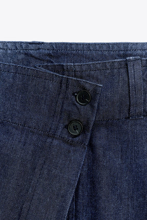 Crossover Denim Trousers