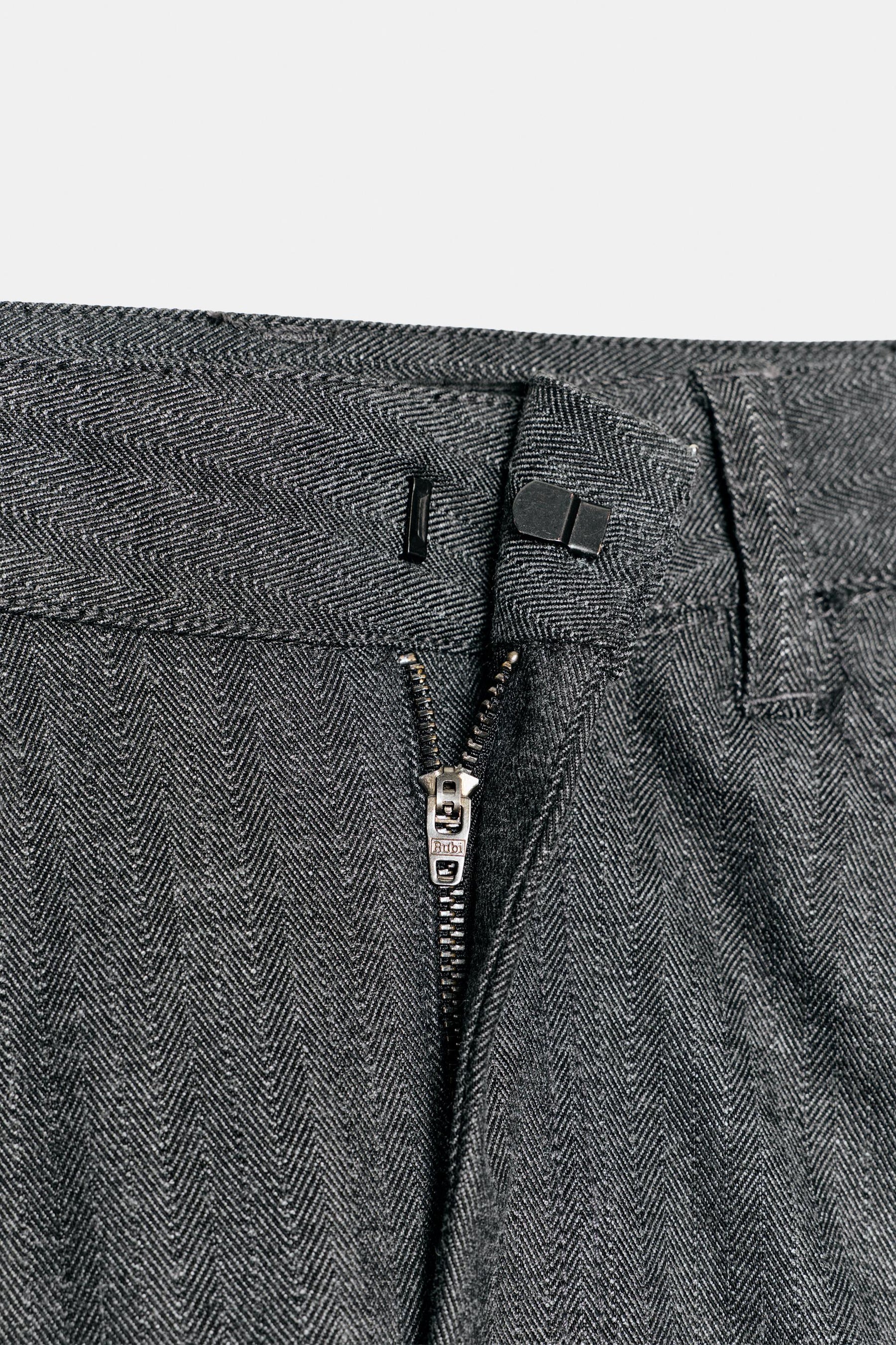 Striped Barrel Trousers