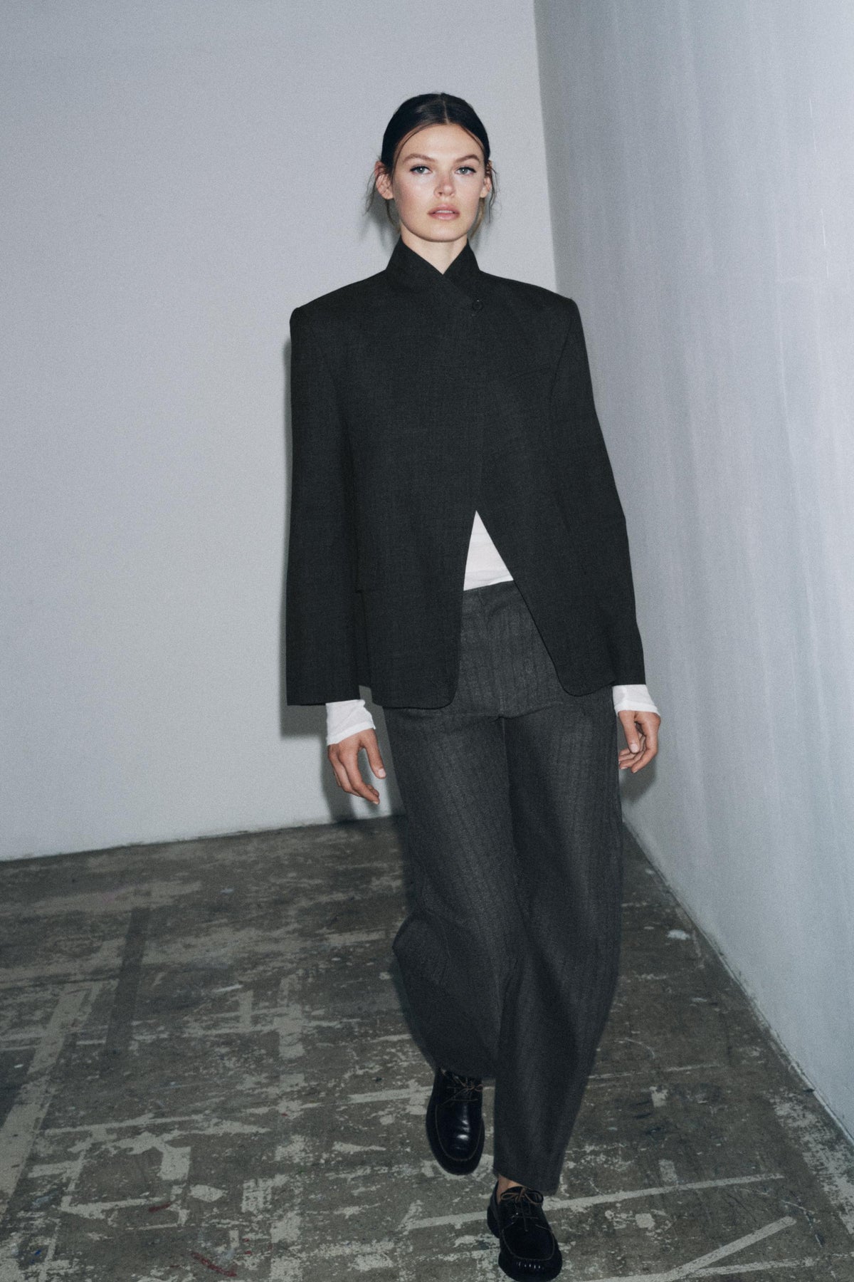 Striped Barrel Trousers