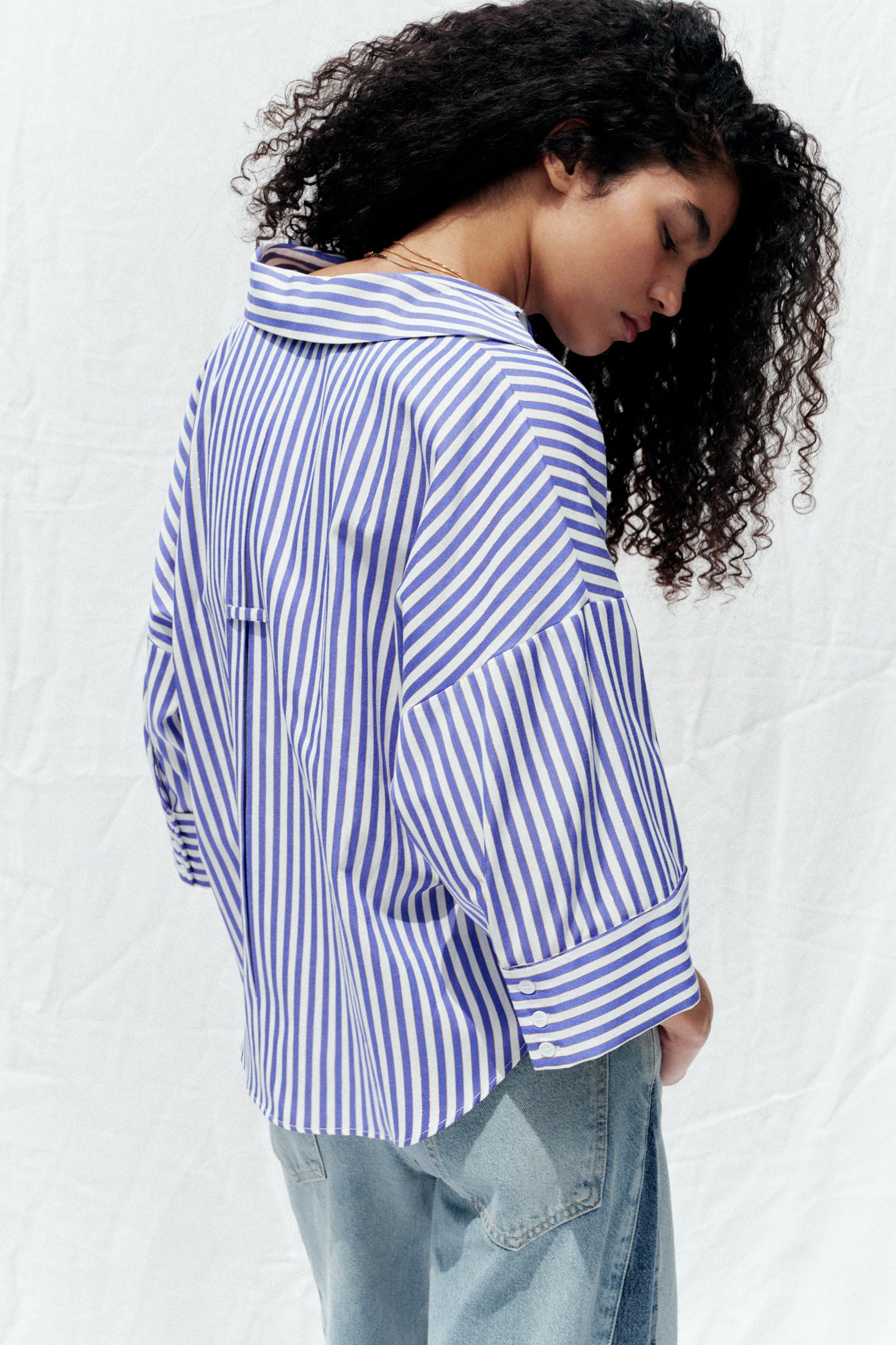 WIDE-SLEEVE POPLIN SHIRT