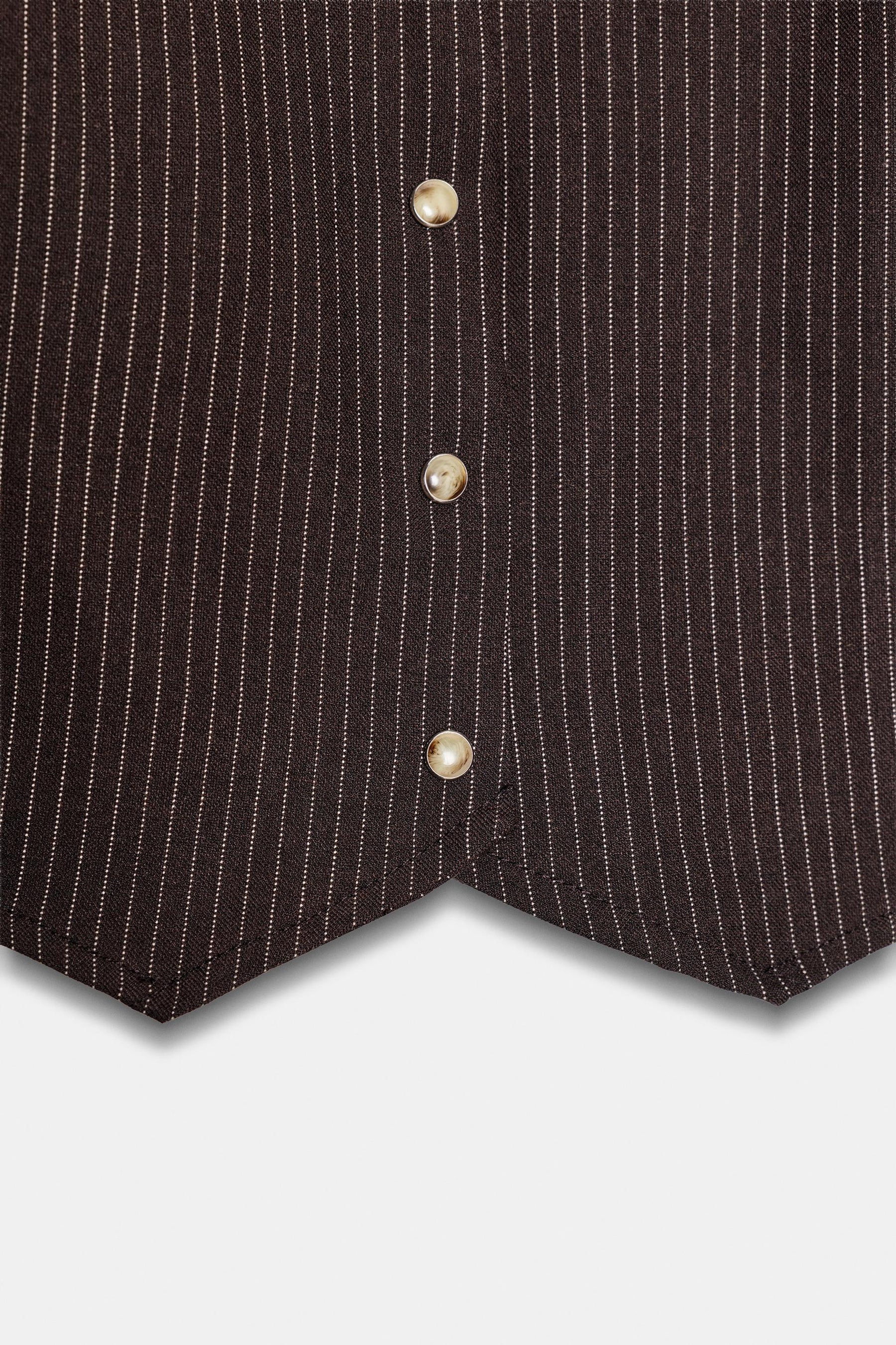 CROPPED STRIPED SHIRT