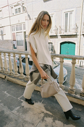 STRAIGHT-LEG TROUSERS