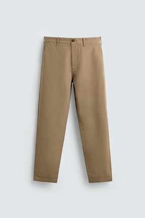 STRAIGHT-LEG CHINO TROUSERS - Image 7