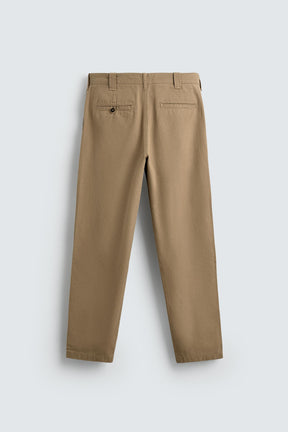 STRAIGHT-LEG CHINO TROUSERS - Image 8