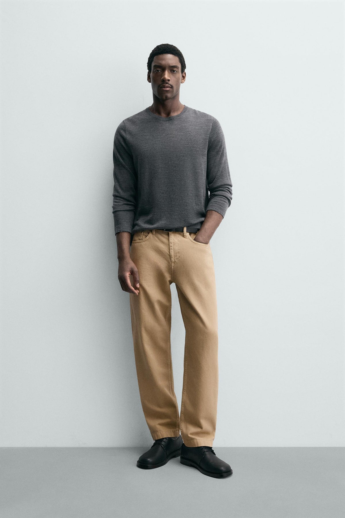 WASHED REGULAR FIT JEANS - Image 1