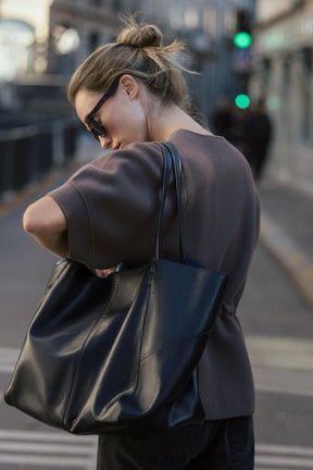 Knit jumper with balloon