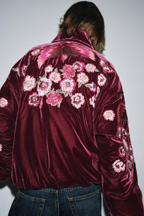 EMBROIDERED VELVET JACKET