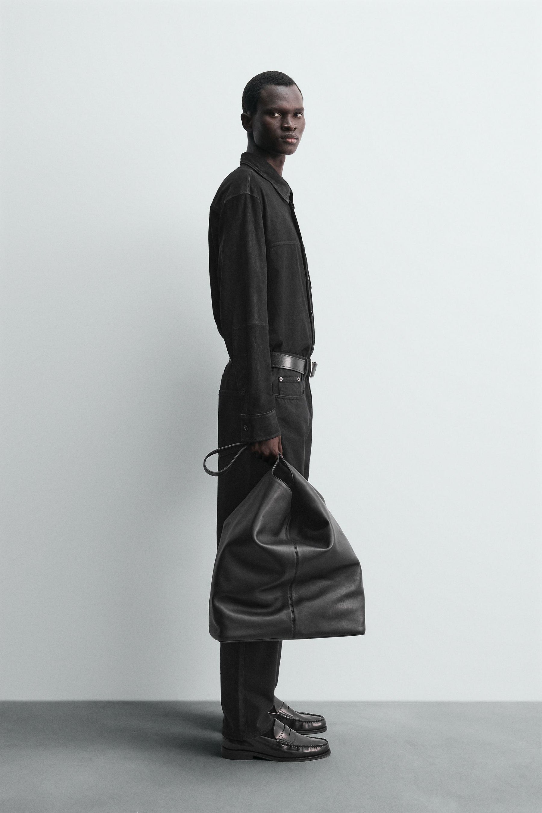 LEATHER SUEDE OVERSHIRT - Image 4