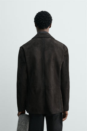 SUEDE LEATHER BLAZER - Image 3