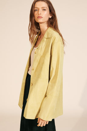 Suede Leather Pocket Shirt