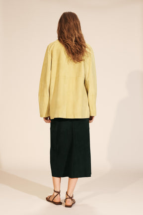 Suede Leather Pocket Shirt