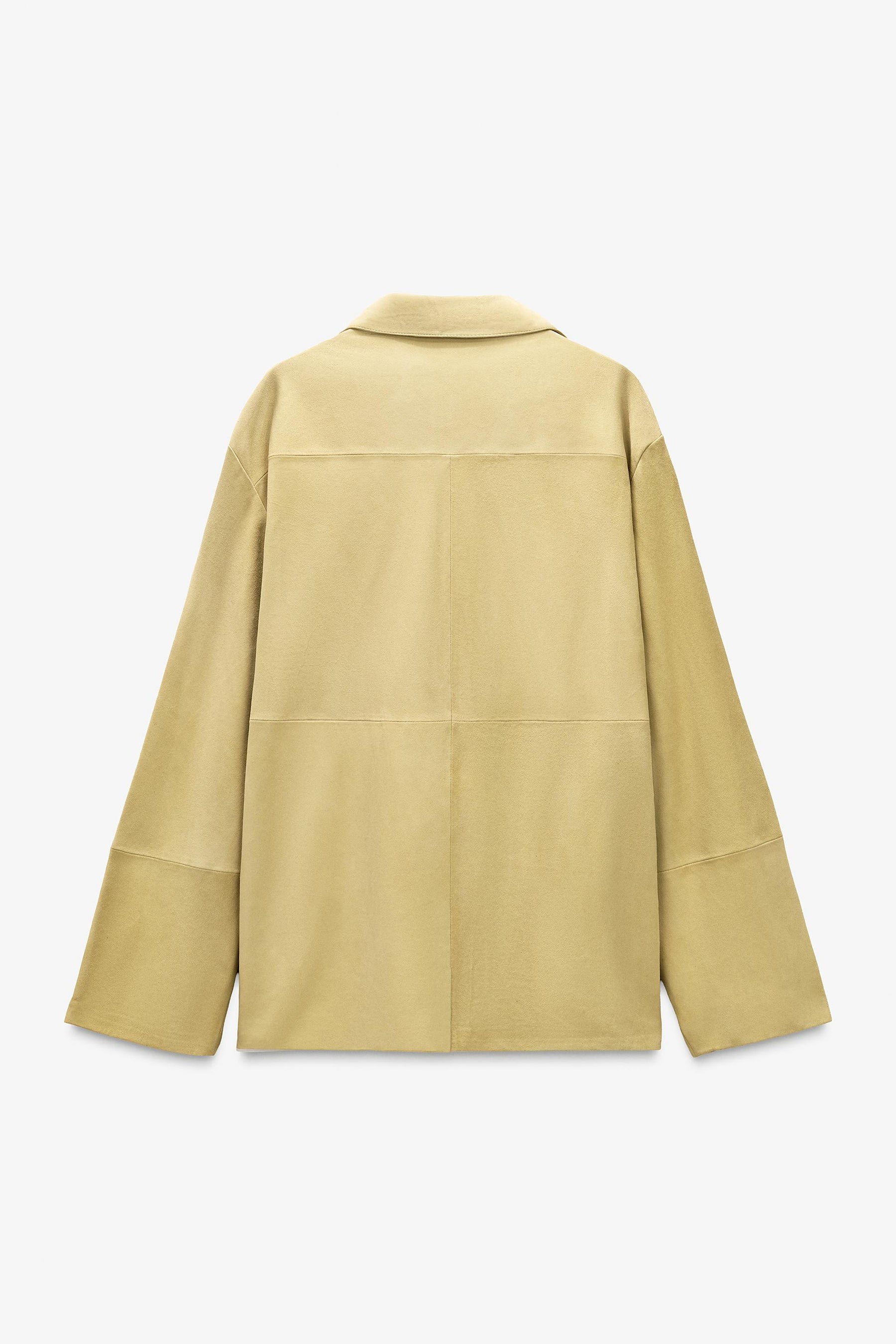 Suede Leather Pocket Shirt