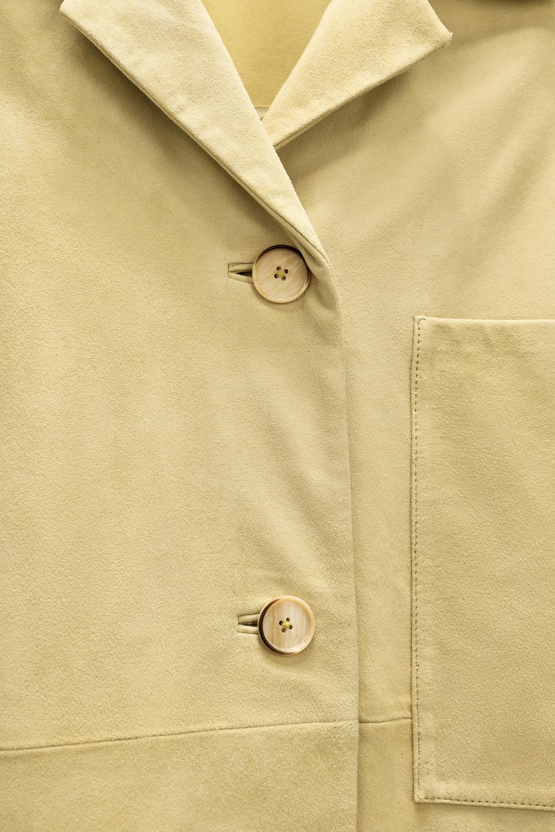 Suede Leather Pocket Shirt