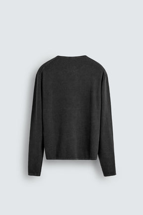 TEXTURED WASHED SWEATER - Image 7