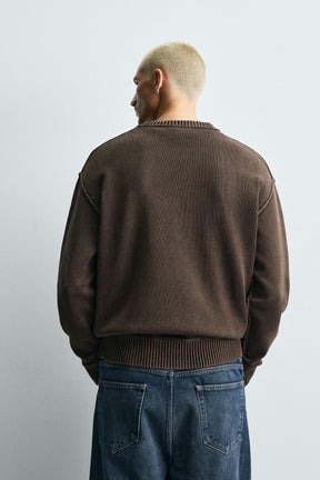 WASHED PRINT SWEATER - Image 3