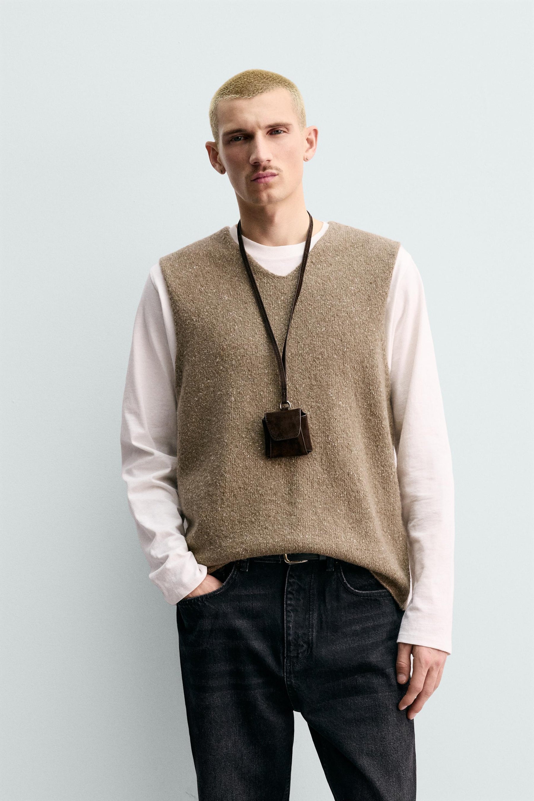 Buttoned Knit Vest