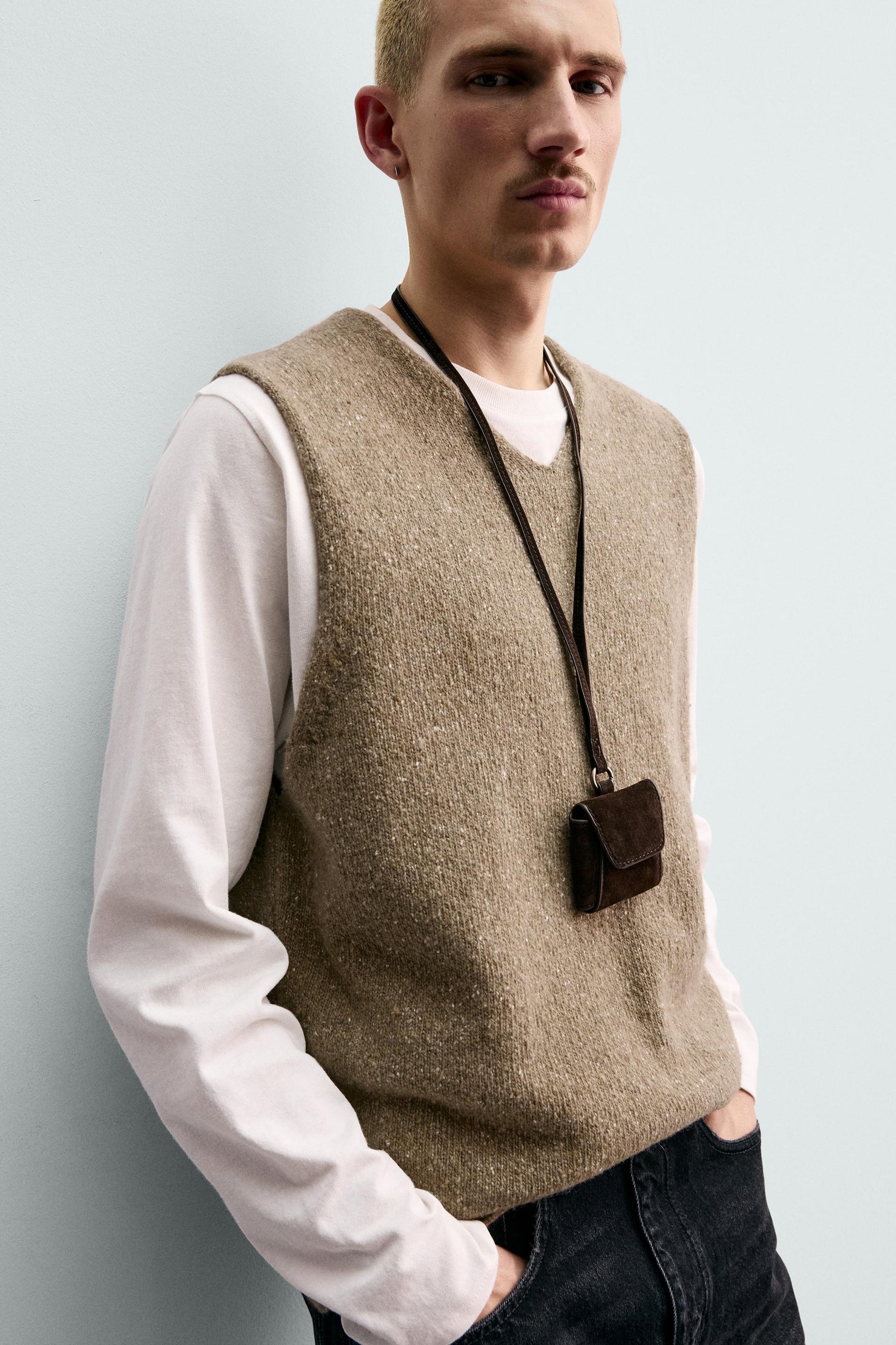 Buttoned Knit Vest