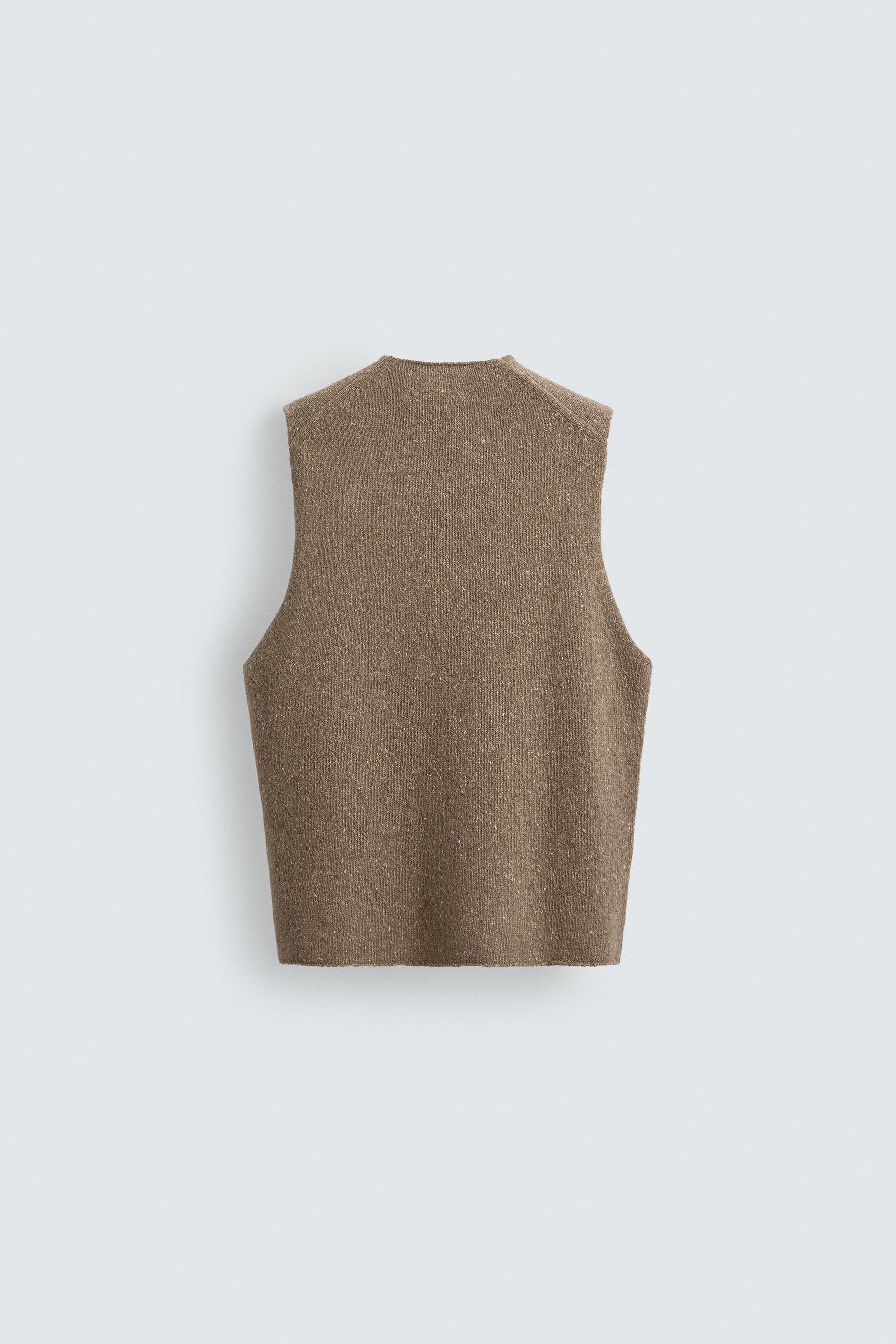 Buttoned Knit Vest