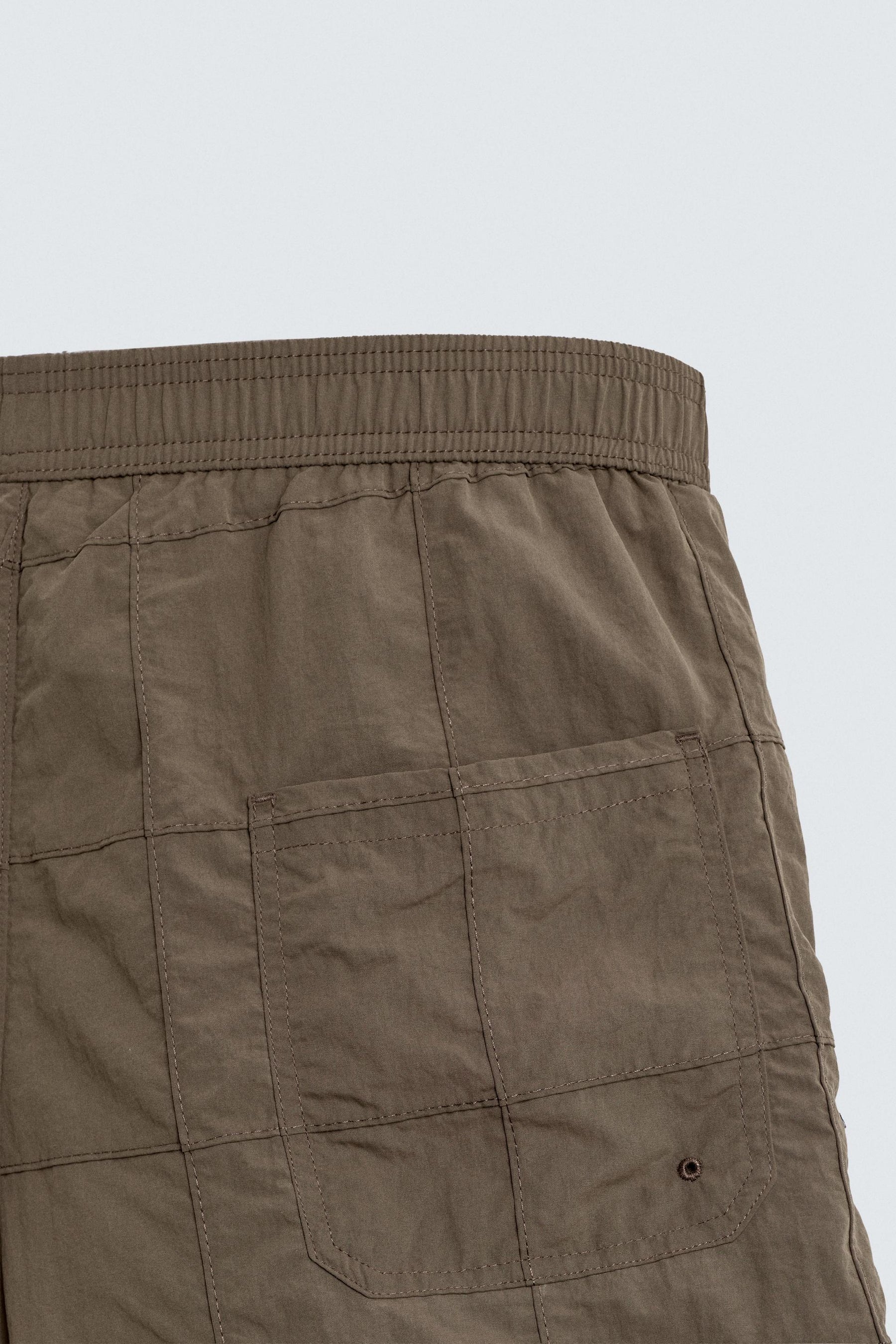 PATCHWORK LONG SWIMMING TRUNKS - Image 4