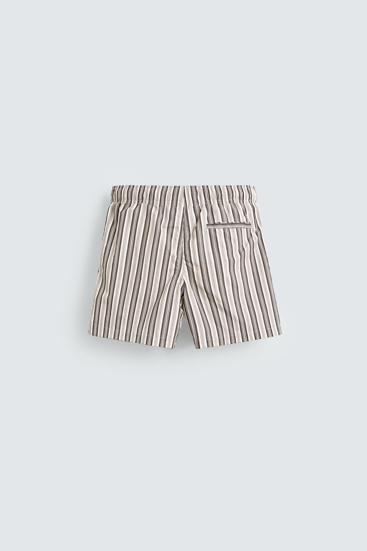 STRIPED MID-LENGTH SWIMMING TRUNKS - Image 2