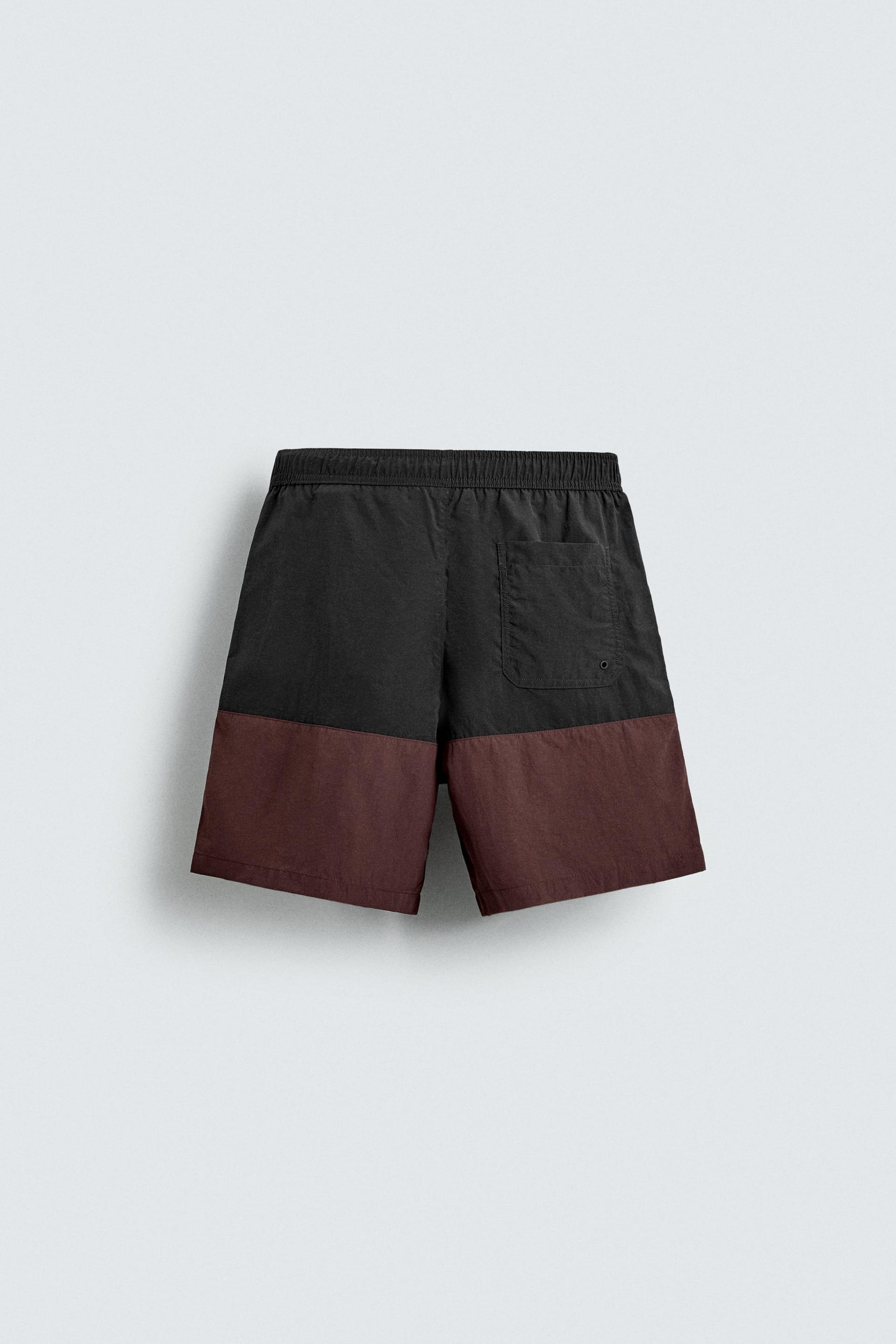 COLOUR BLOCK LONG SWIMMING TRUNKS - Image 7