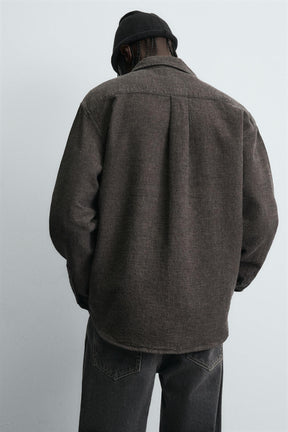 TEXTURED RELAXED FIT OVERSHIRT - Image 6