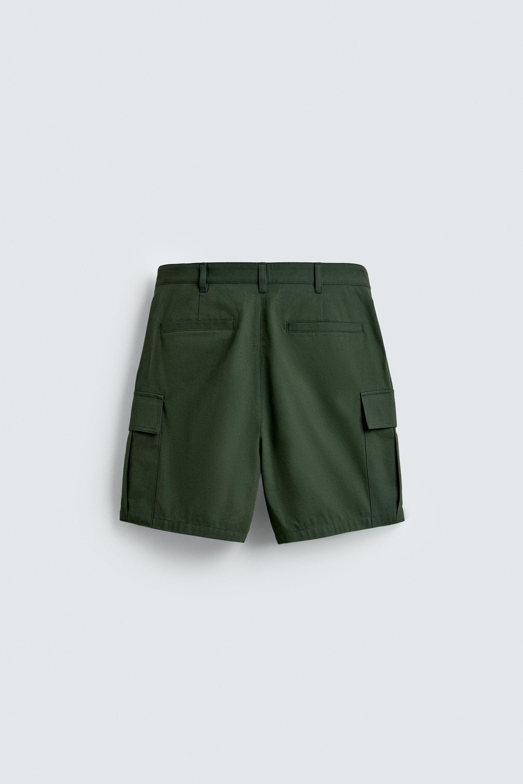 REGULAR FIT CARGO BERMUDA SHORTS - Image 8