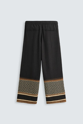 RELAXED FIT COLOUR BLOCK TROUSERS - Image 8