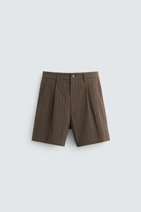 STRIPED REGULAR FIT BERMUDA SHORTS - Image 7