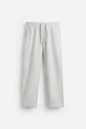 COTTON-LINEN RELAXED FIT TROUSERS - Image 5