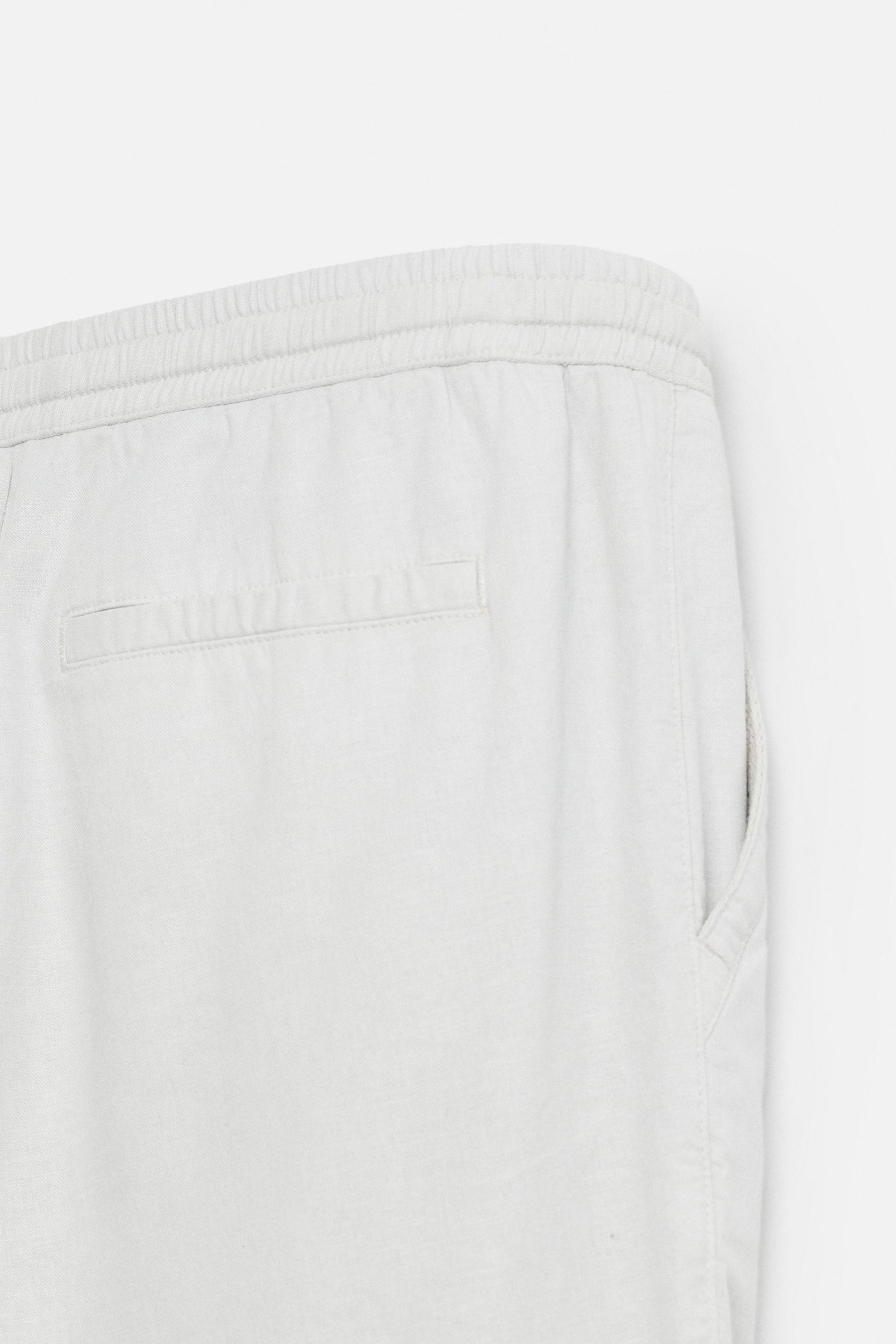 COTTON-LINEN RELAXED FIT TROUSERS - Image 8