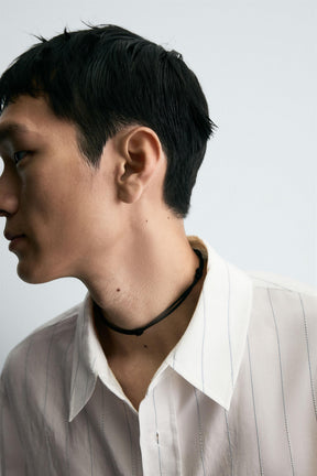IRREGULAR STRIPE FLOWING SHIRT - Image 5