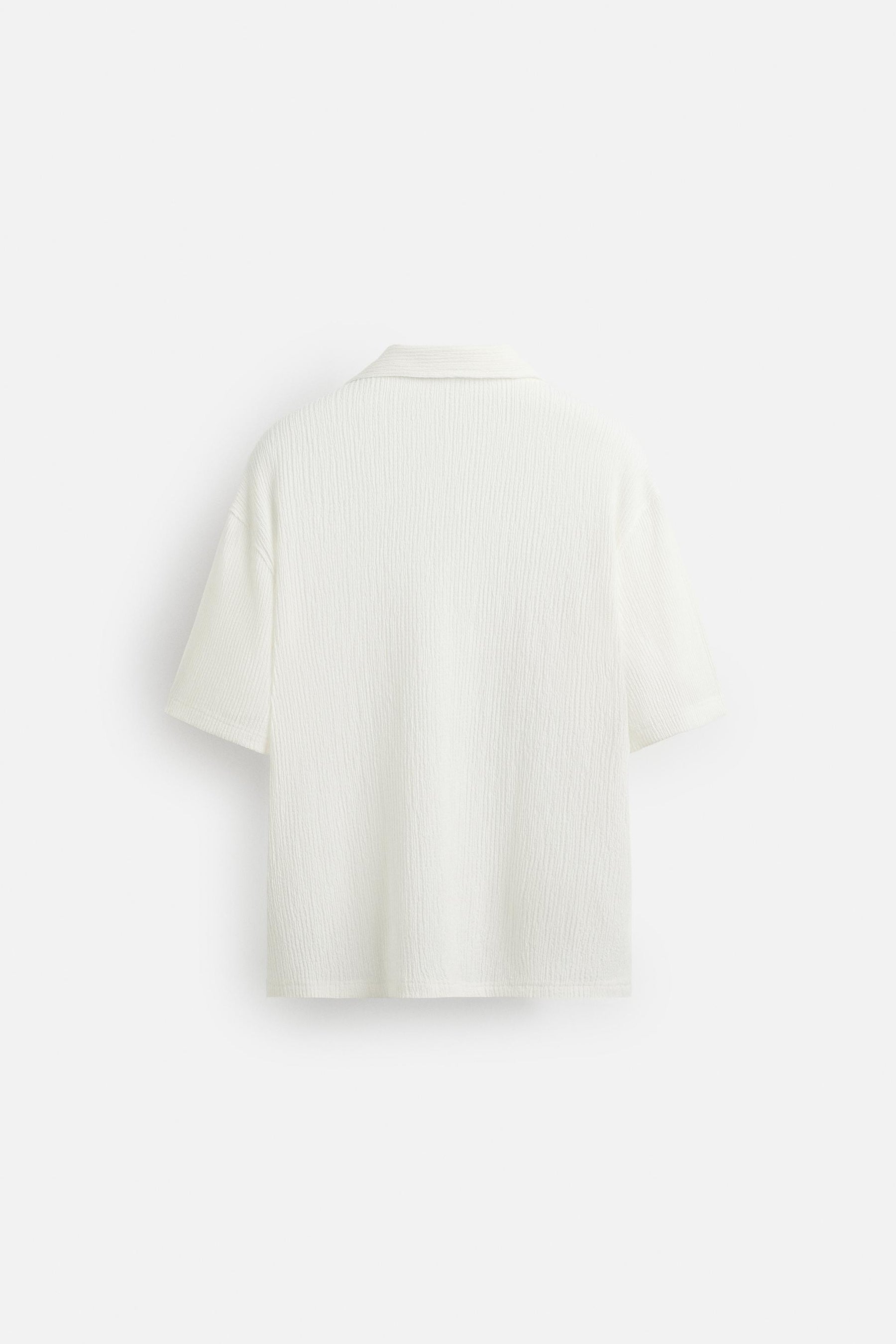 CREASED-EFFECT TEXTURED SHIRT - Image 7