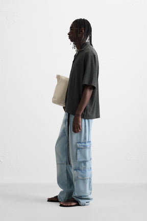 CREASED-EFFECT TEXTURED SHIRT - Image 4